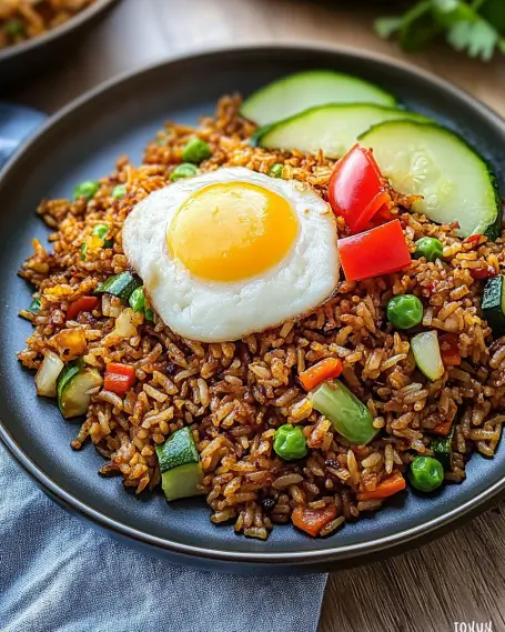 Spicy Vegetable Fried Rice is a quick and tasty meal!