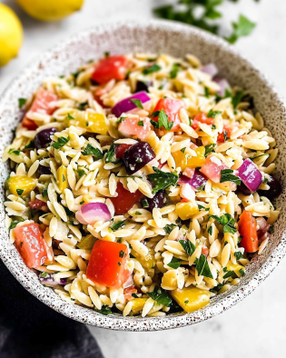Mediterranean Orzo Salad Recipe is a must-try dish!
