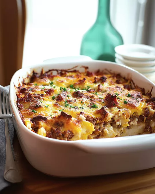 Overnight Breakfast Casserole Recipe is a must-try!