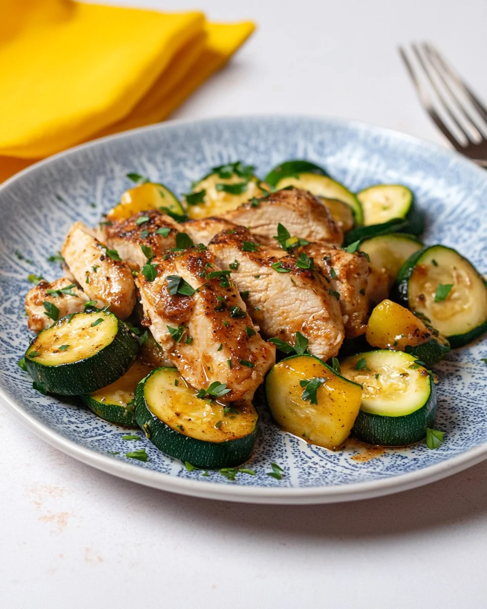 Spicy Asado Chicken with Sautéed Zucchini Delights!