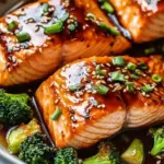 Baked Teriyaki Salmon with Broccoli