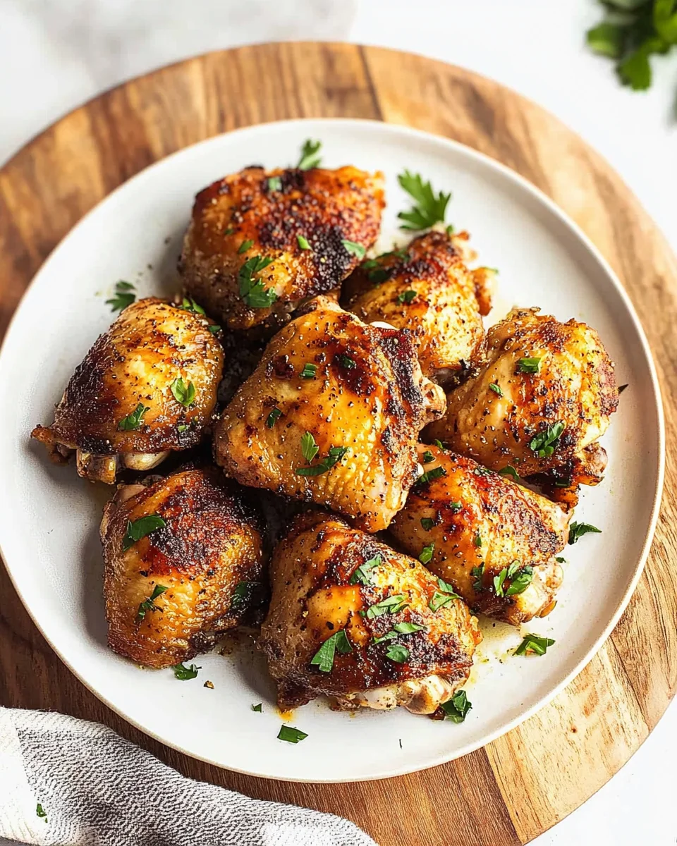 Crispy Oven-Baked Chicken Thighs Guarantee Deliciousness!