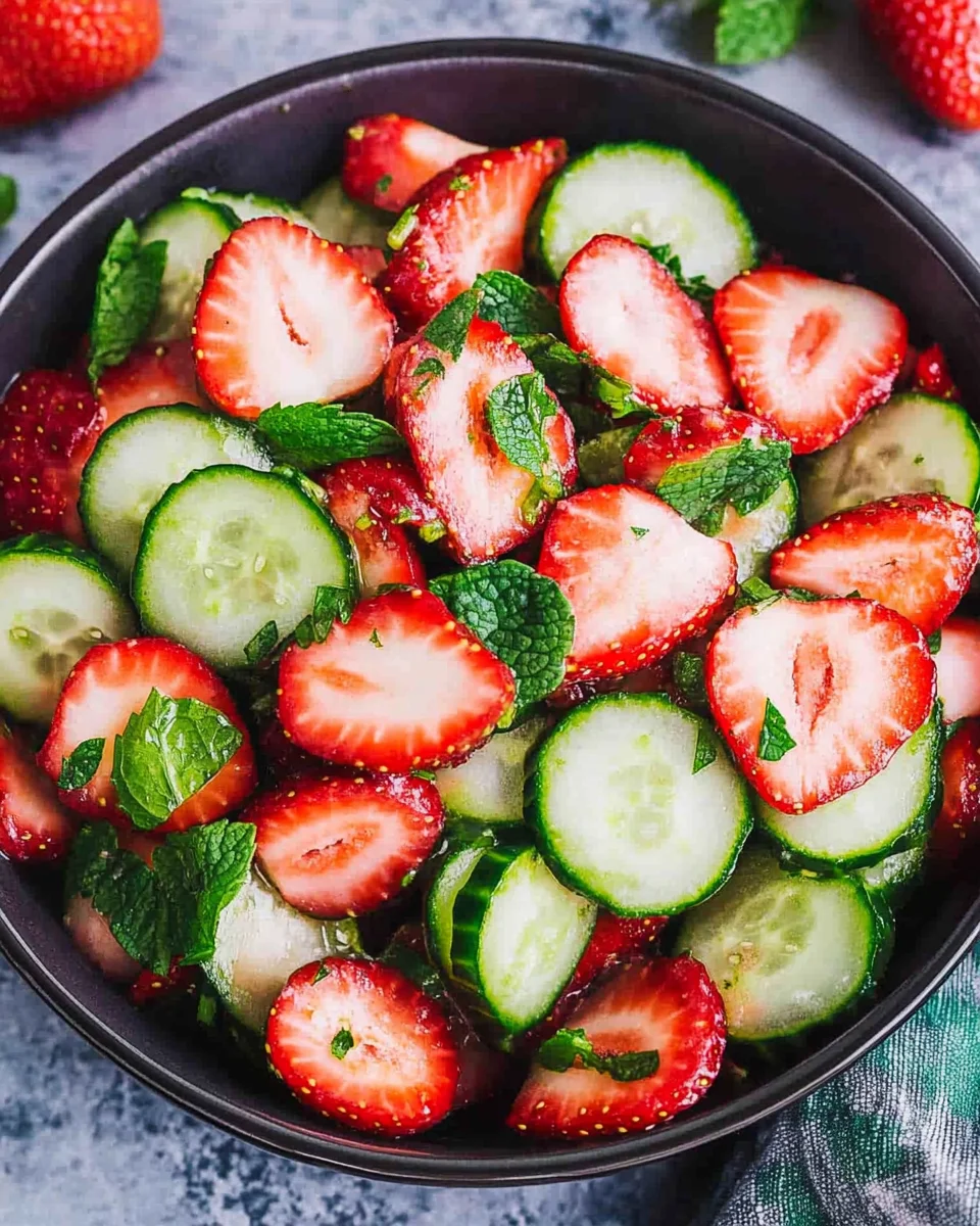 Cucumber Strawberry Salad: A Refreshing Summer Delight!