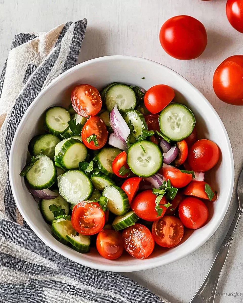 Refreshing Cucumber Tomato Salad: A Delicious Must-Try!