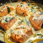 Creamy Salmon Florentine