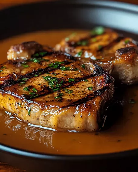 Grilled Texas Roadhouse-Style Pork Chops