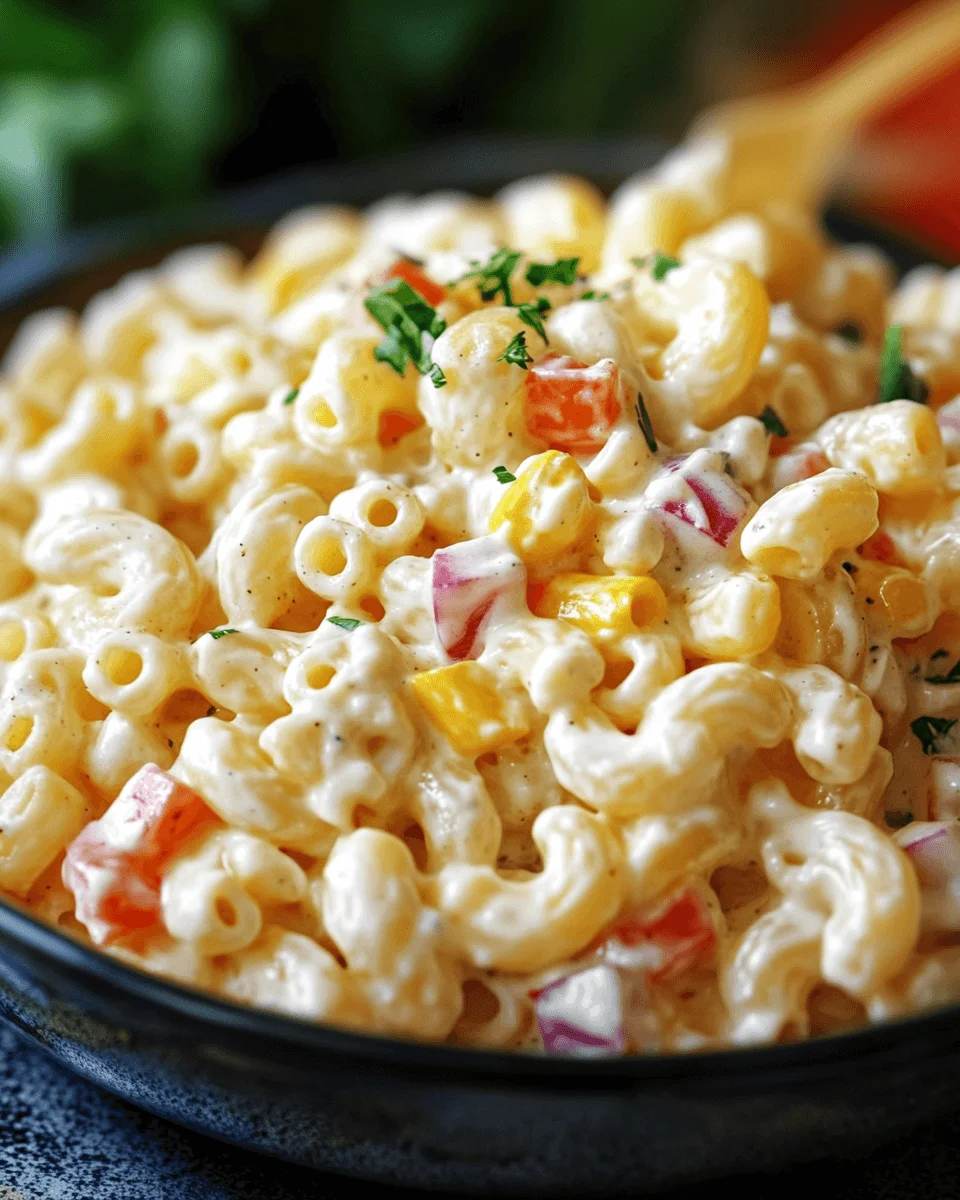 Creamy Macaroni Salad: A Must-Try Colorful Recipe!