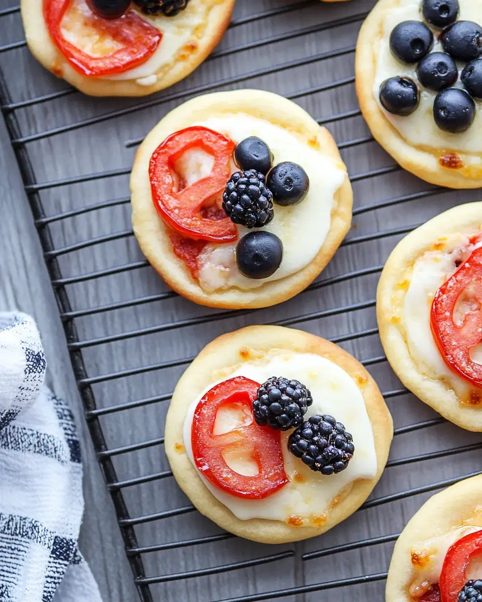 Red, White, and Blue Mini Pizzas: A Festive Treat!