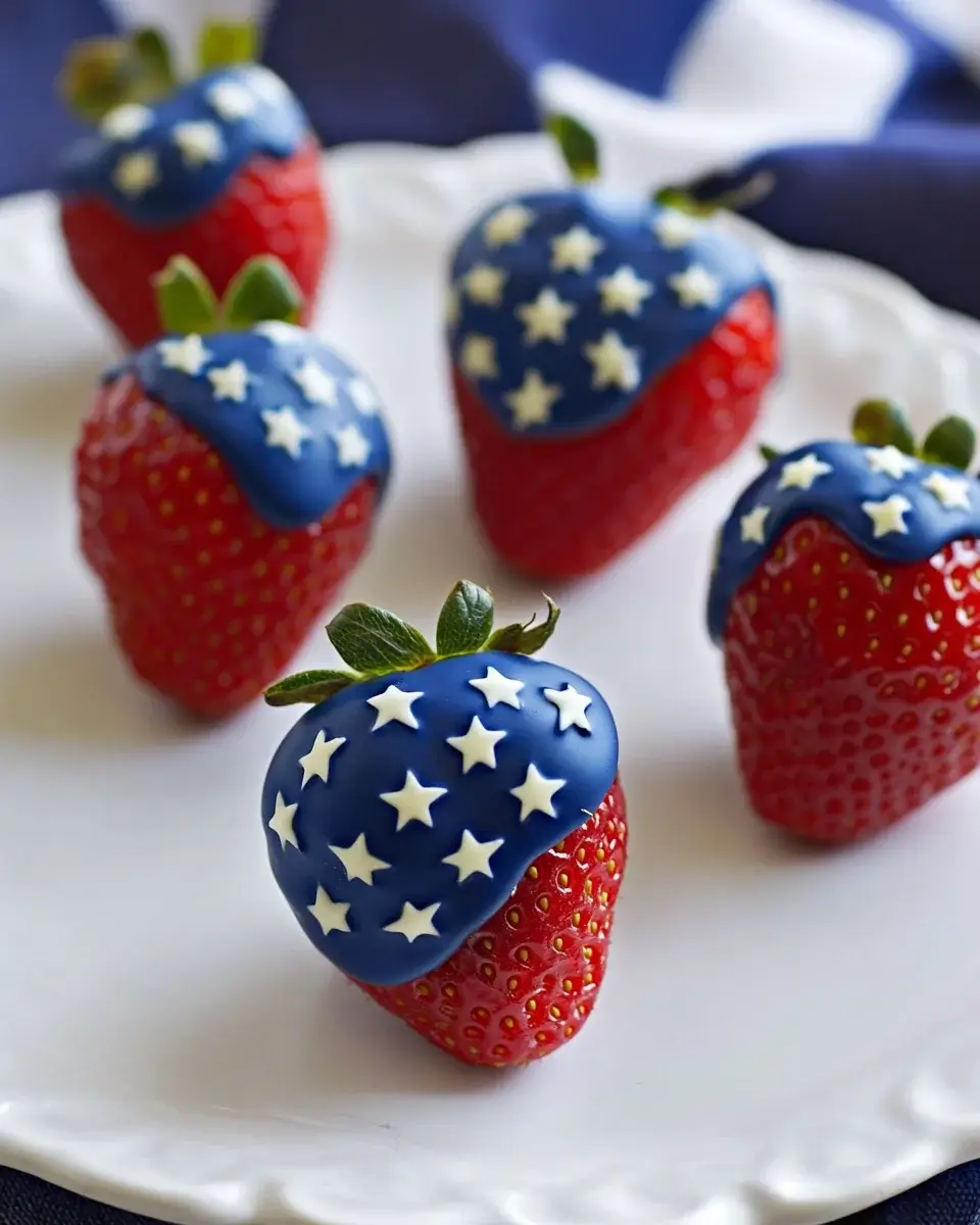 Patriotic Chocolate-Covered Strawberries: A Festive Treat!