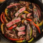 Sizzling Flat Iron Steak Fajitas