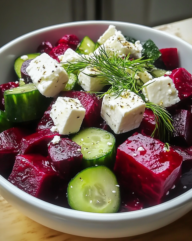 Beet and Feta Salad with Cucumbers and Dill Unveiled!