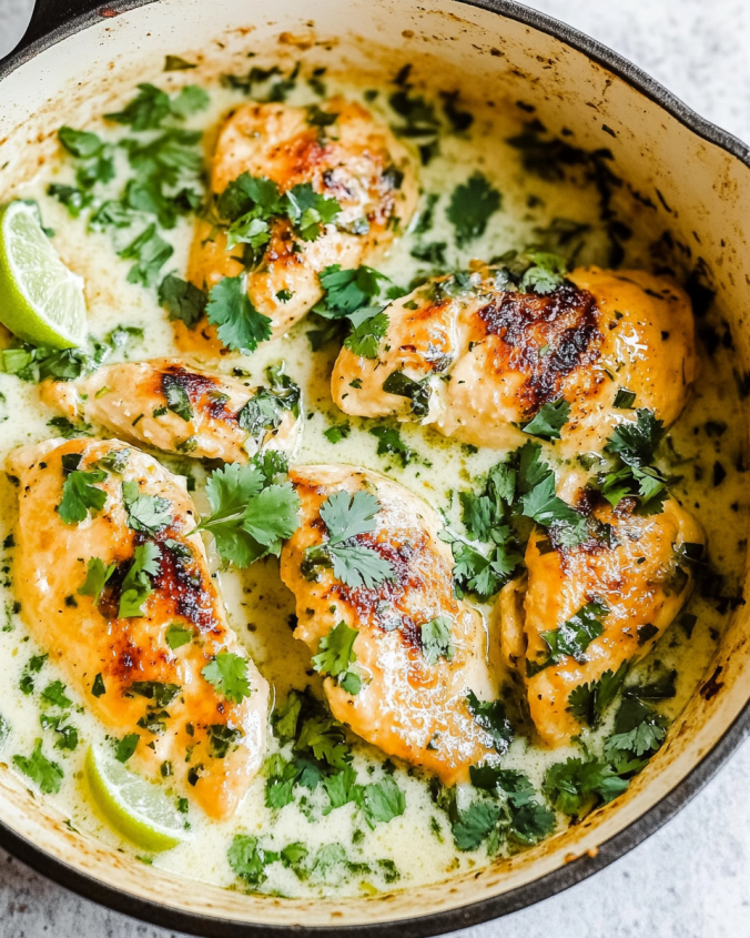 Coconut Cilantro Skillet Chicken Will Delight Your Tastebuds