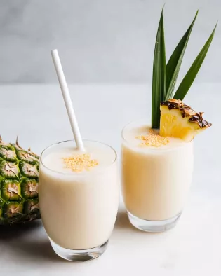 Tropical Pina Colada Smoothie is a refreshing treat!