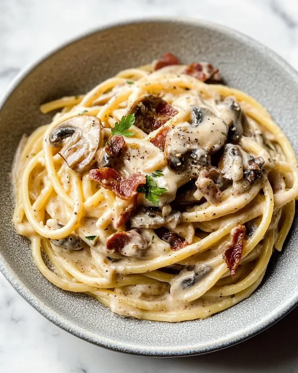 Creamy Bacon Mushroom Pasta: A Decadent Recipe Delight!