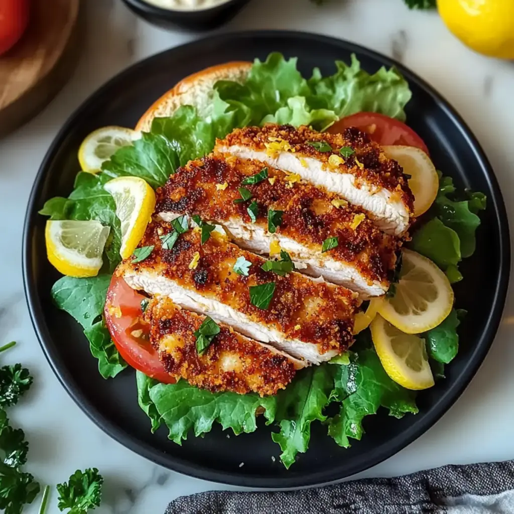 Crispy Lemon Pepper Chicken Sandwich