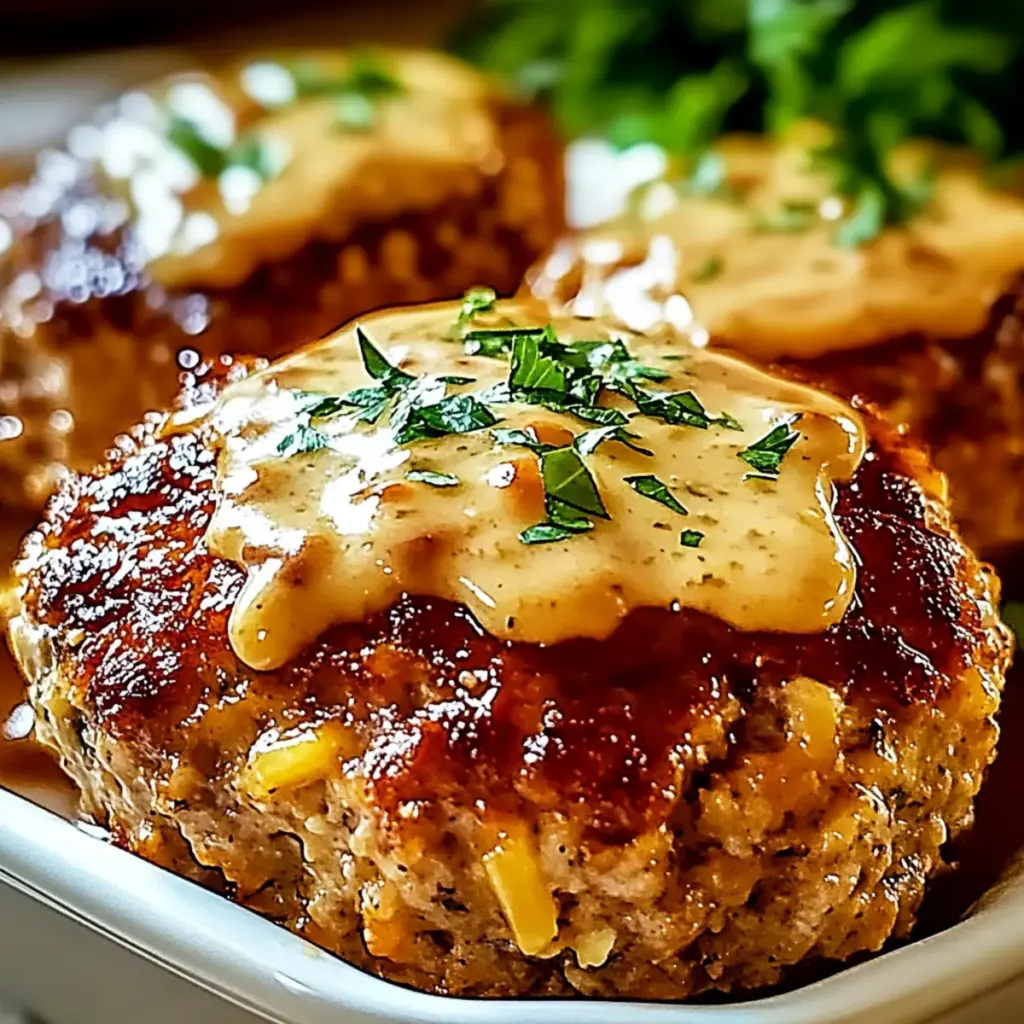 Garlic Parmesan Chicken Meatloaves