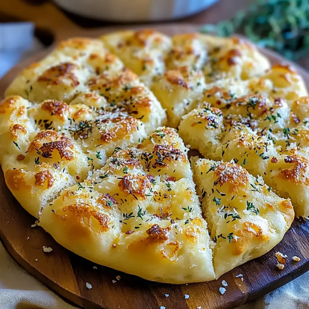 Garlic Parmesan Focaccia Bread