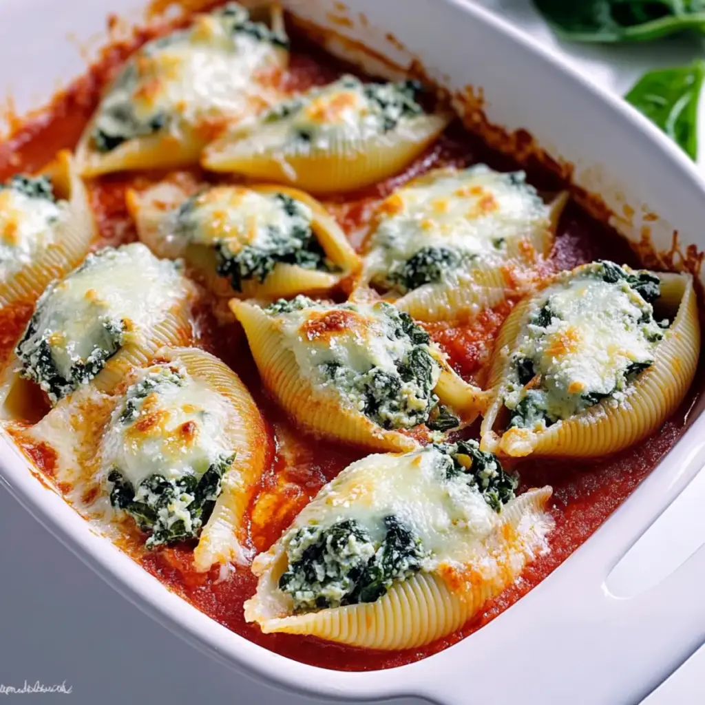 Spinach and Ricotta Stuffed Shells
