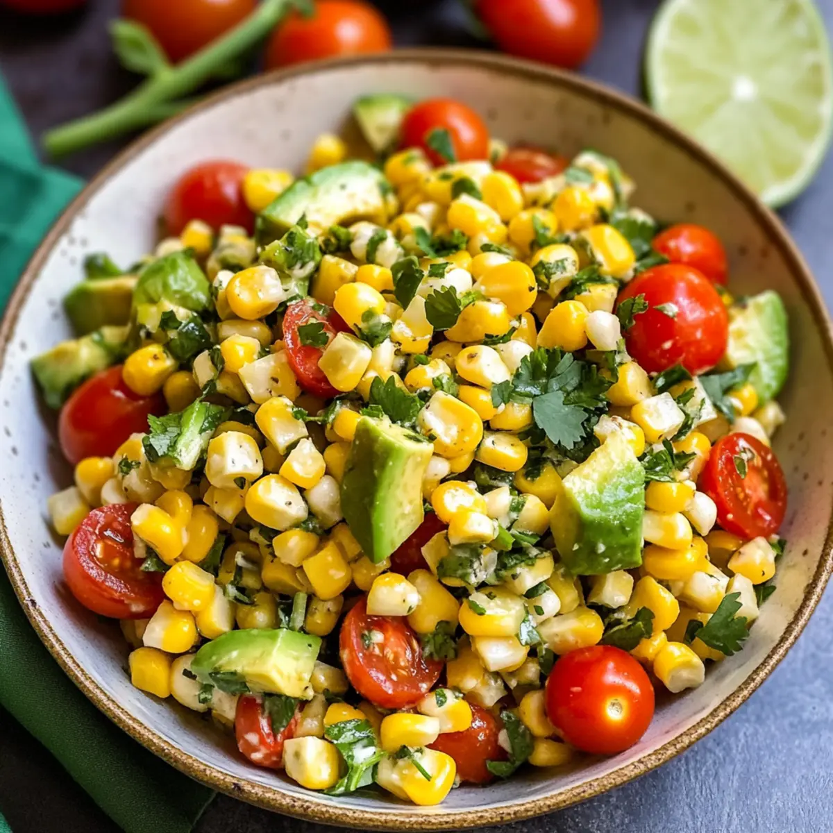 Summer Corn Salad with Avocado