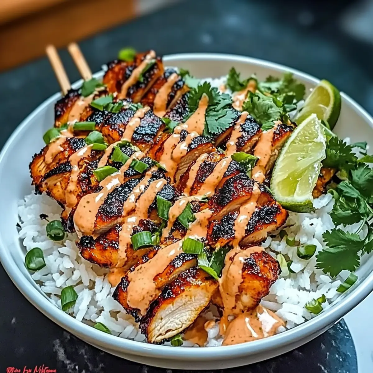 Irresistible Sweet Chili Chicken Bowl with Creamy Coconut Drizzle