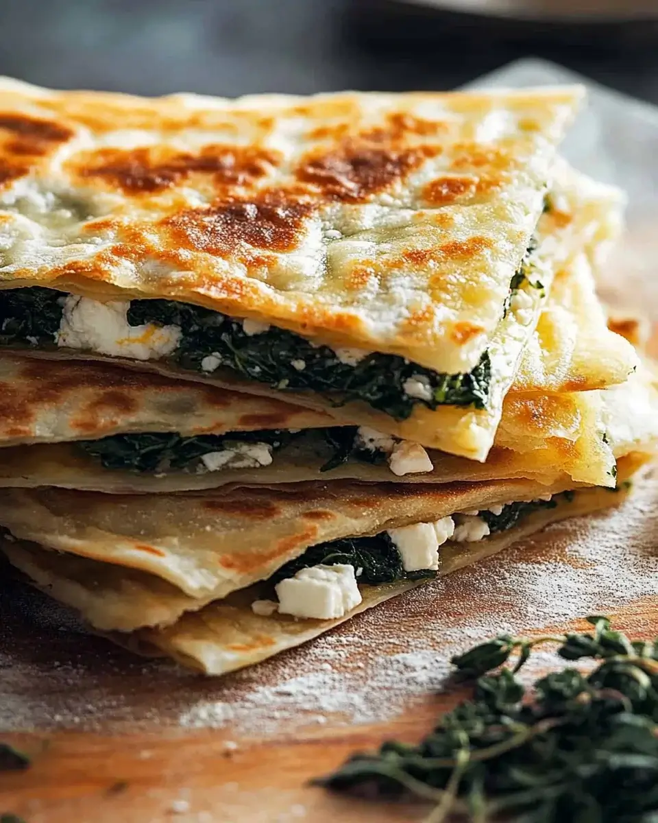 Savory Spinach and Feta Gozleme: A Delightful Recipe!