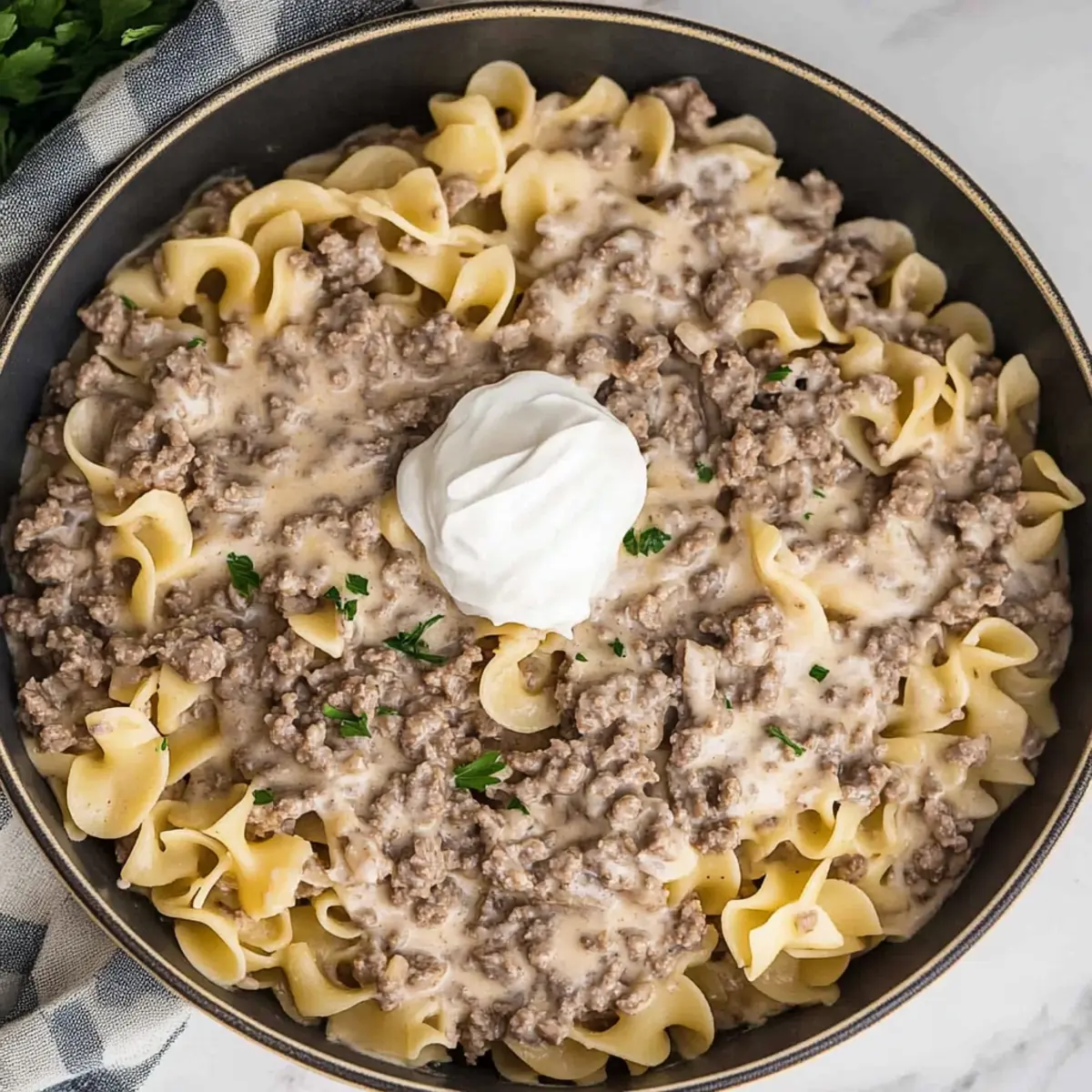 Savory Hamburger Stroganoff Ready in 30 Minutes!