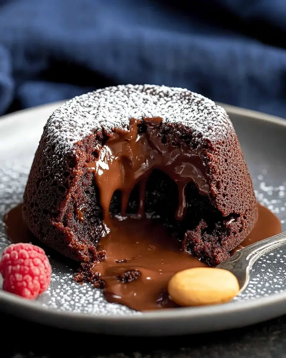 Chocolate Peanut Butter Molten Lava Cake is Divine!
