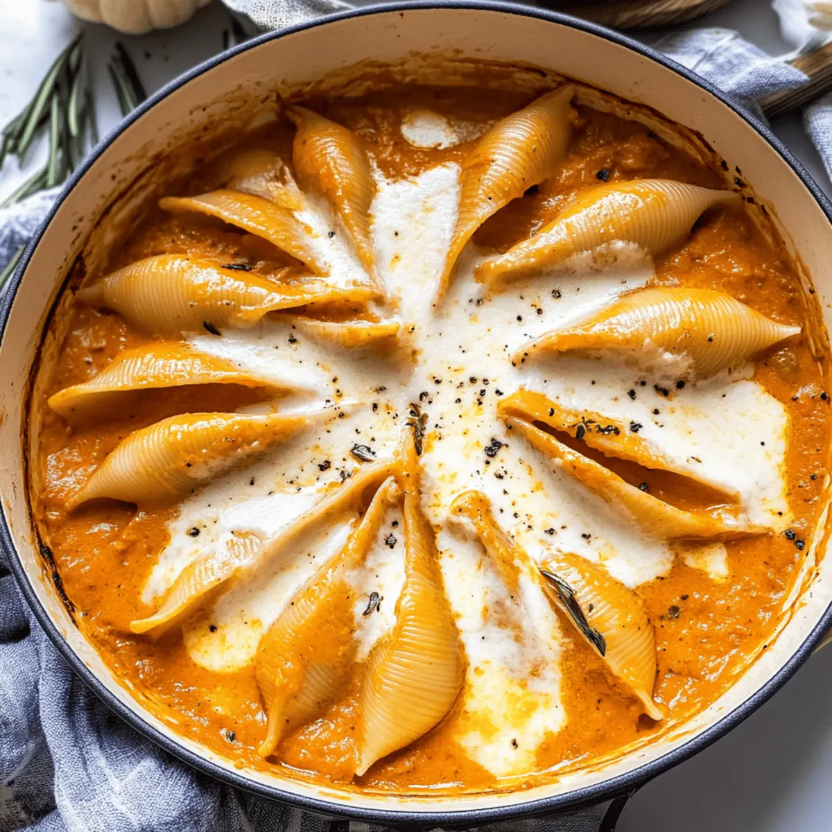 Savory Stuffed Shells With Pumpkin Cream Sauce for Cozy Nights