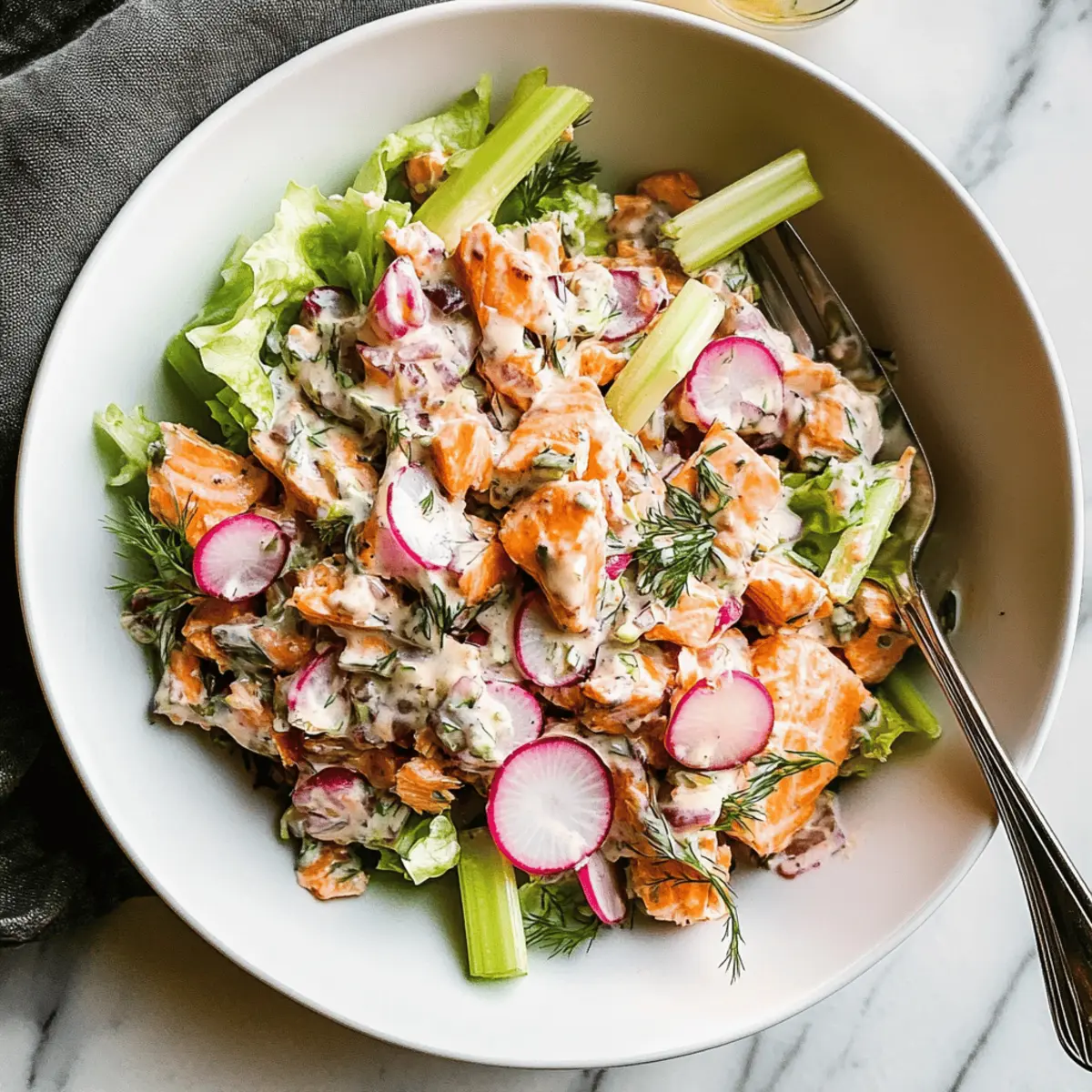 Savory Salmon Salad: A Creamy, Refreshing Summer Delight