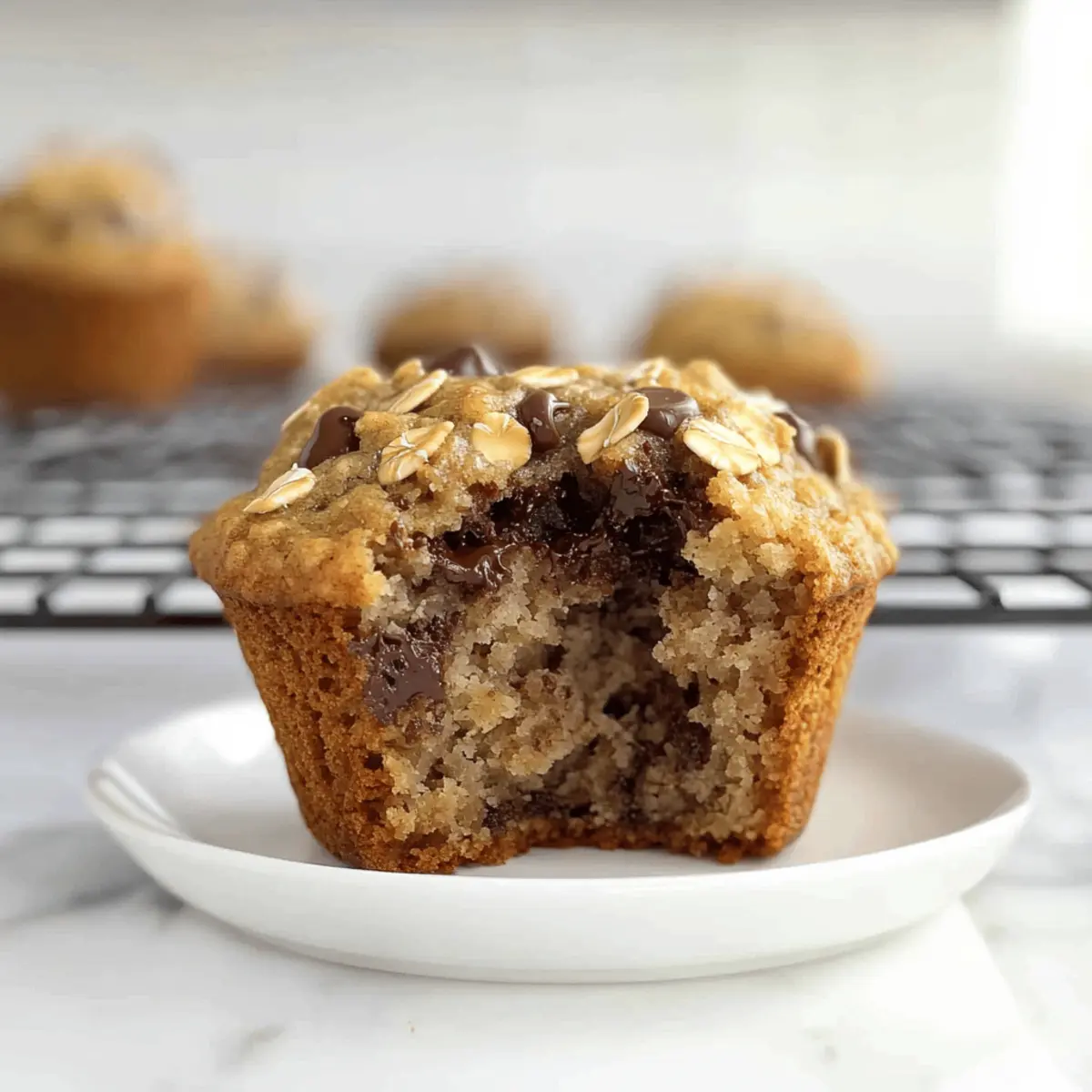 Irresistible Oatmeal Chocolate Chip Greek Yogurt Muffins Recipe