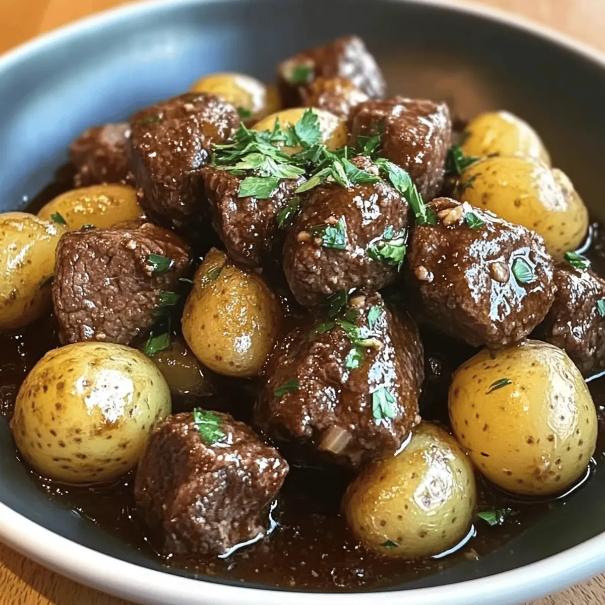 Garlic Butter Beef Bites & Potatoes: Flavorful Comfort Food Bliss