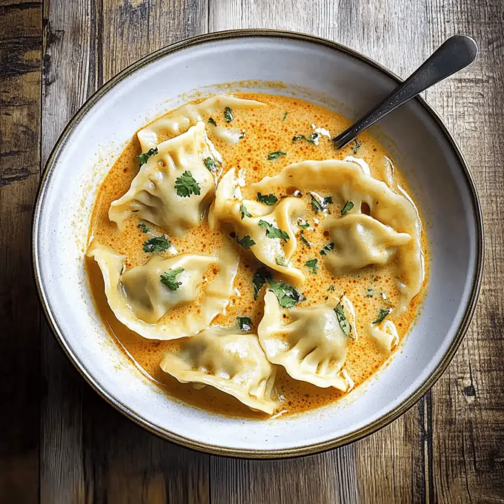 Thai Coconut Curry Dumpling Soup