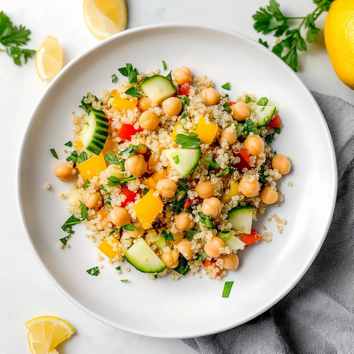 Zesty Lemon Quinoa & Chickpea Salad for Vibrant Living