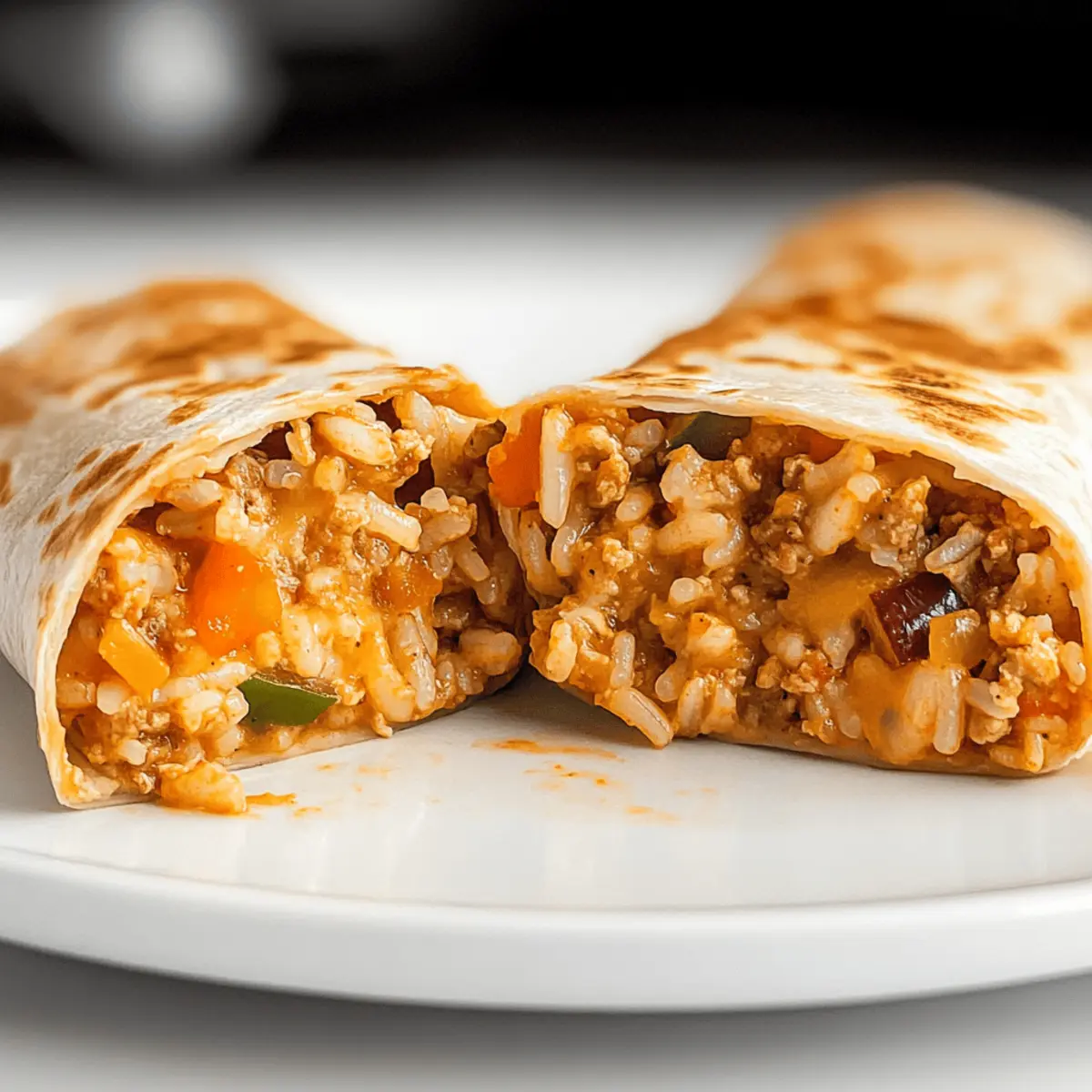 Savor Cheesy Ground Chicken and Rice Burritos Tonight