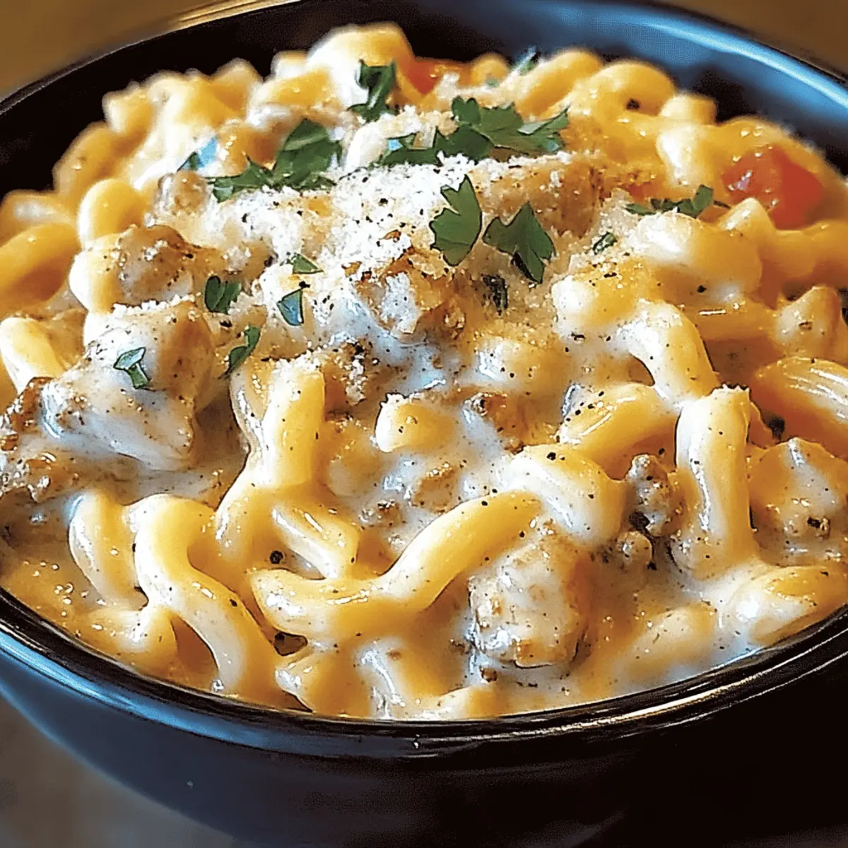 Creamy Crockpot Garlic Parmesan Chicken Pasta You’ll Love