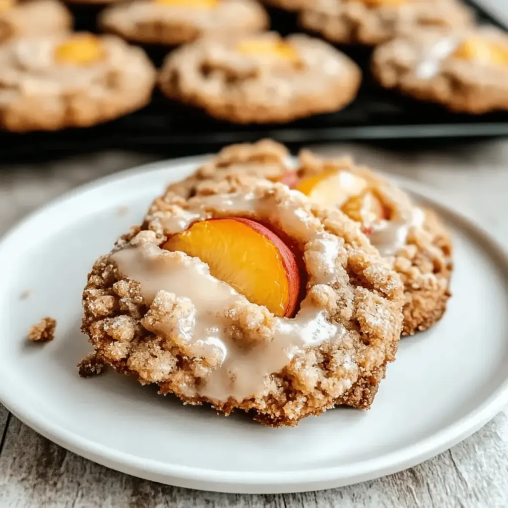 Tasty Peach Cobbler Cookies