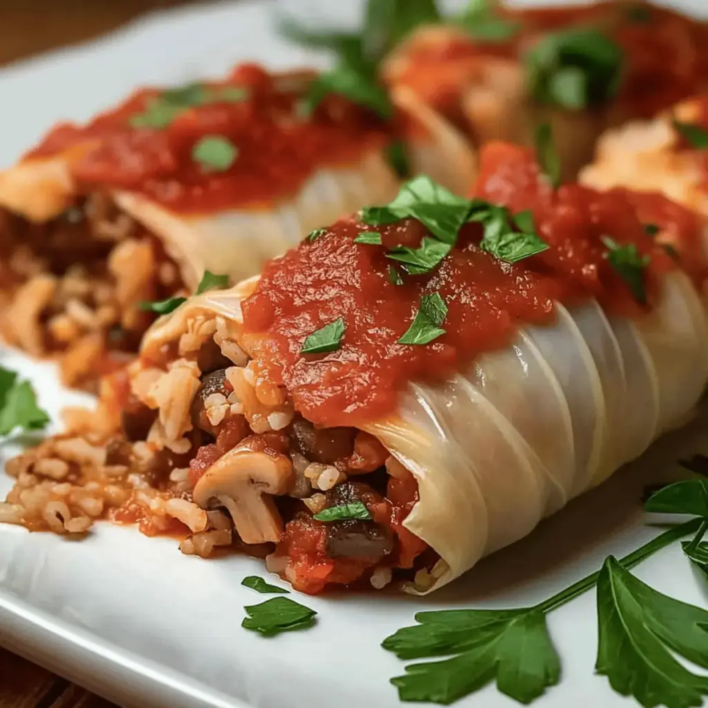 Stuffed Vegan Cabbage Rolls