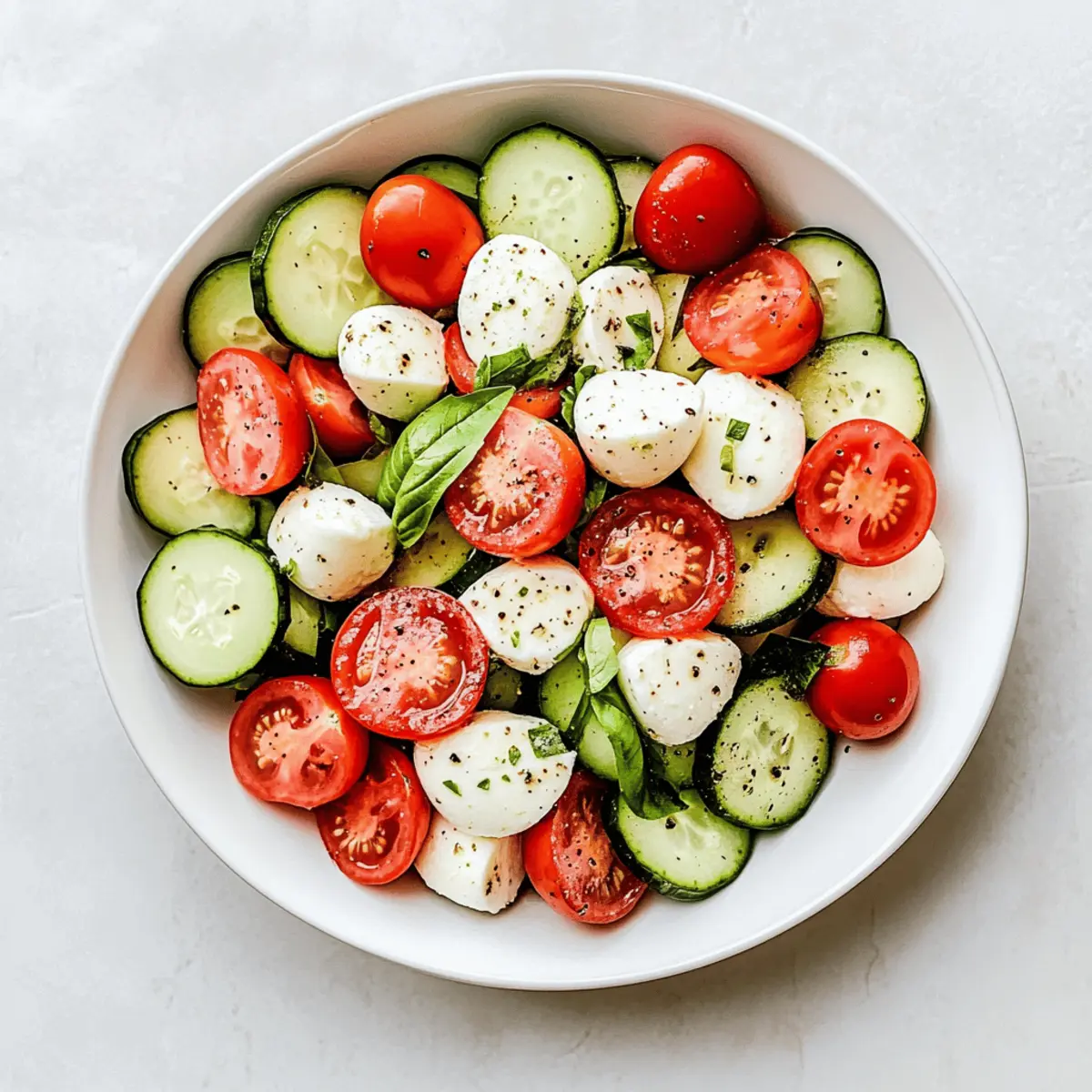 Fresh Cucumber Caprese Salad for a Refreshing Summer Treat