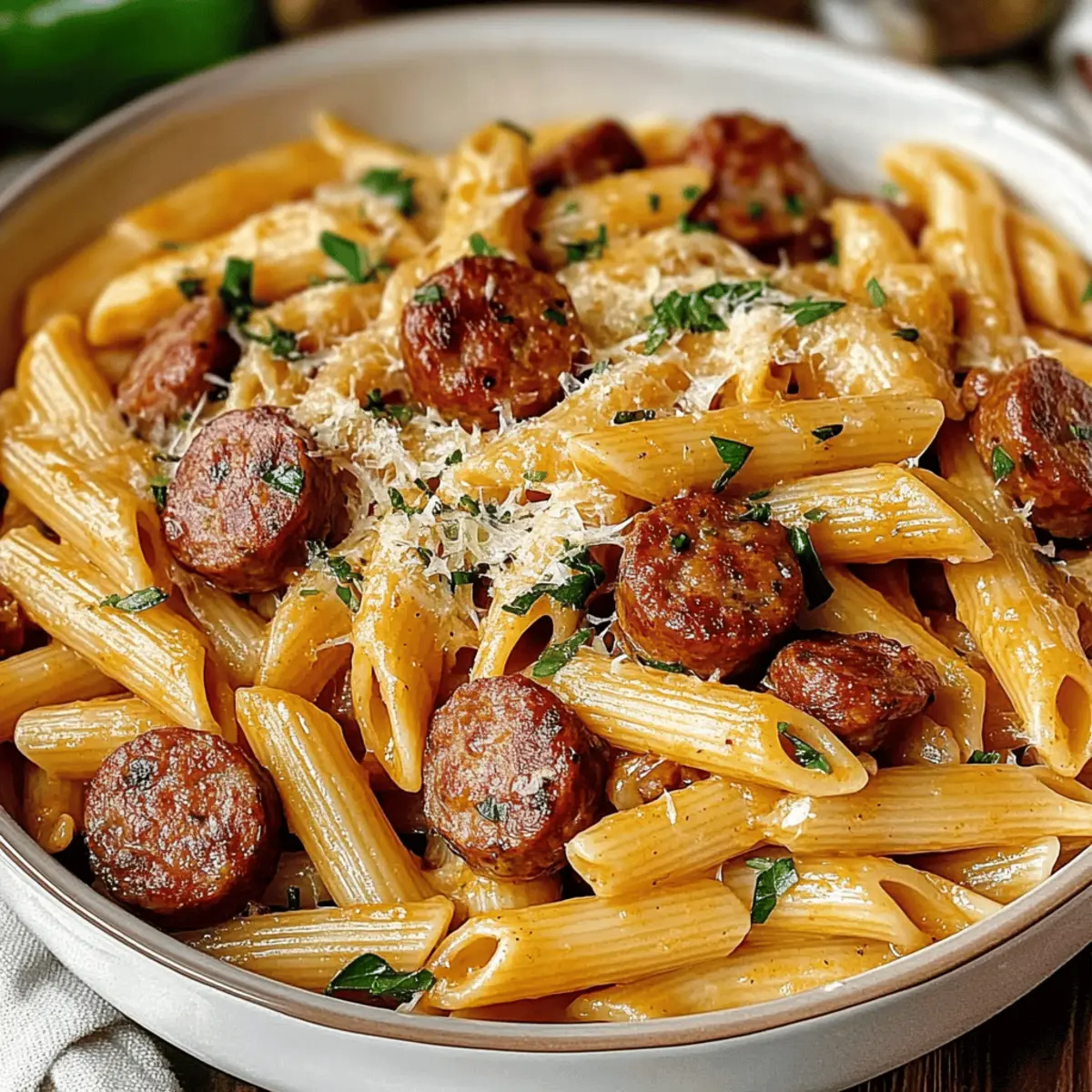 Creamy Spicy Cajun Pasta with Sausage for a Flavorful Night