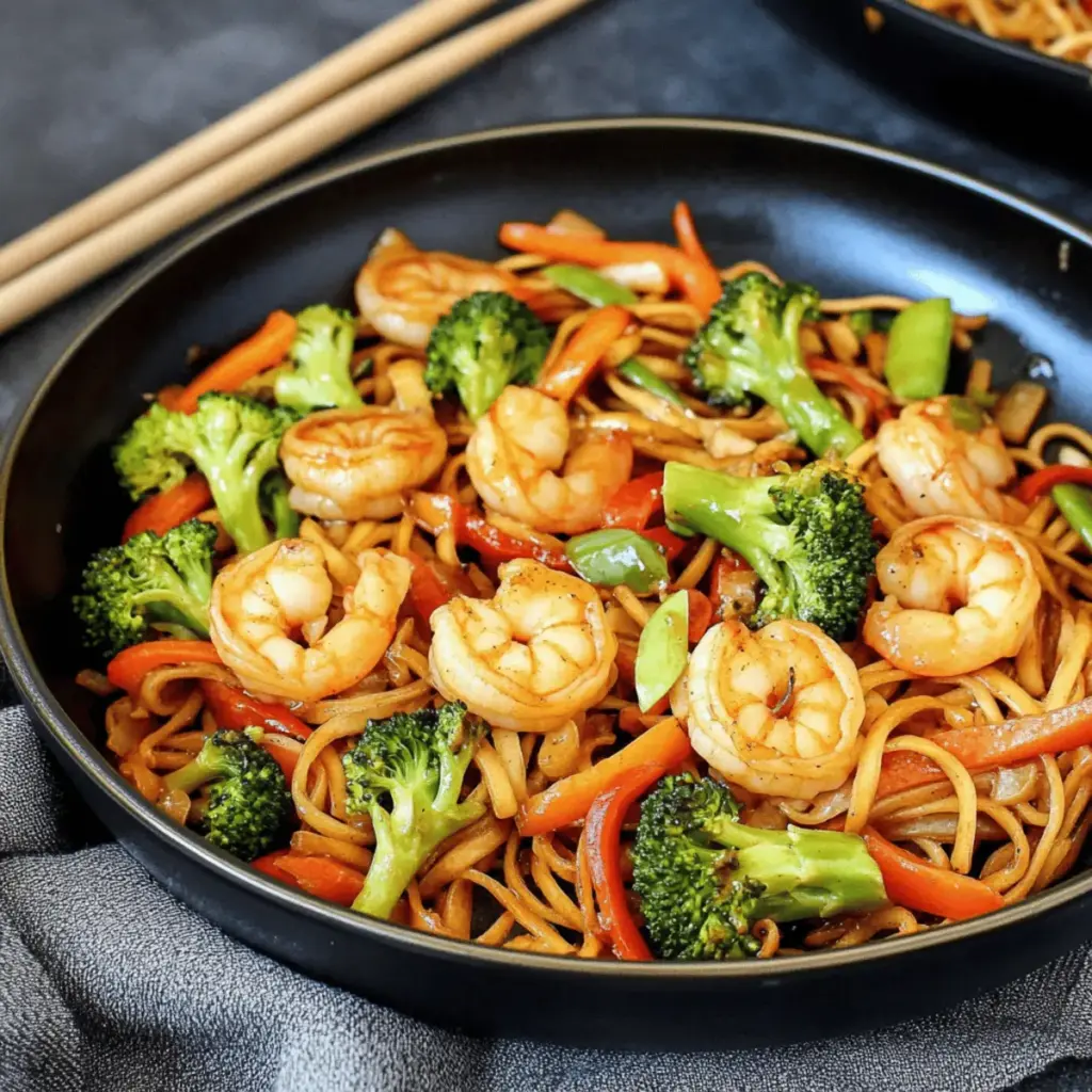 Shrimp Stir Fry With Noodles