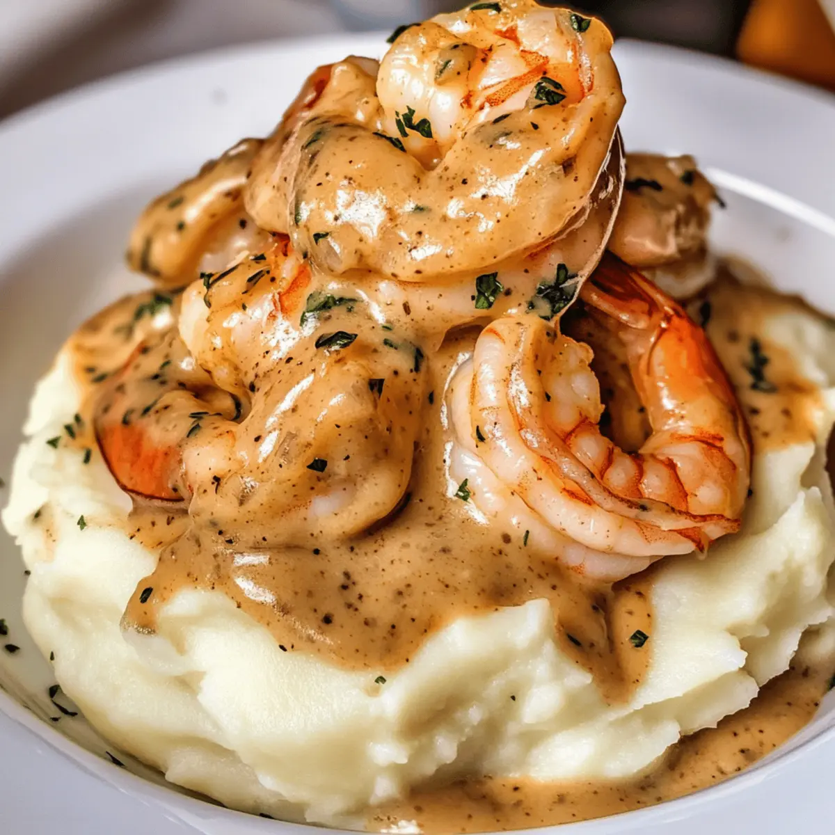 Creamy Garlic Shrimp Over Mashed Potatoes for Cozy Dinners