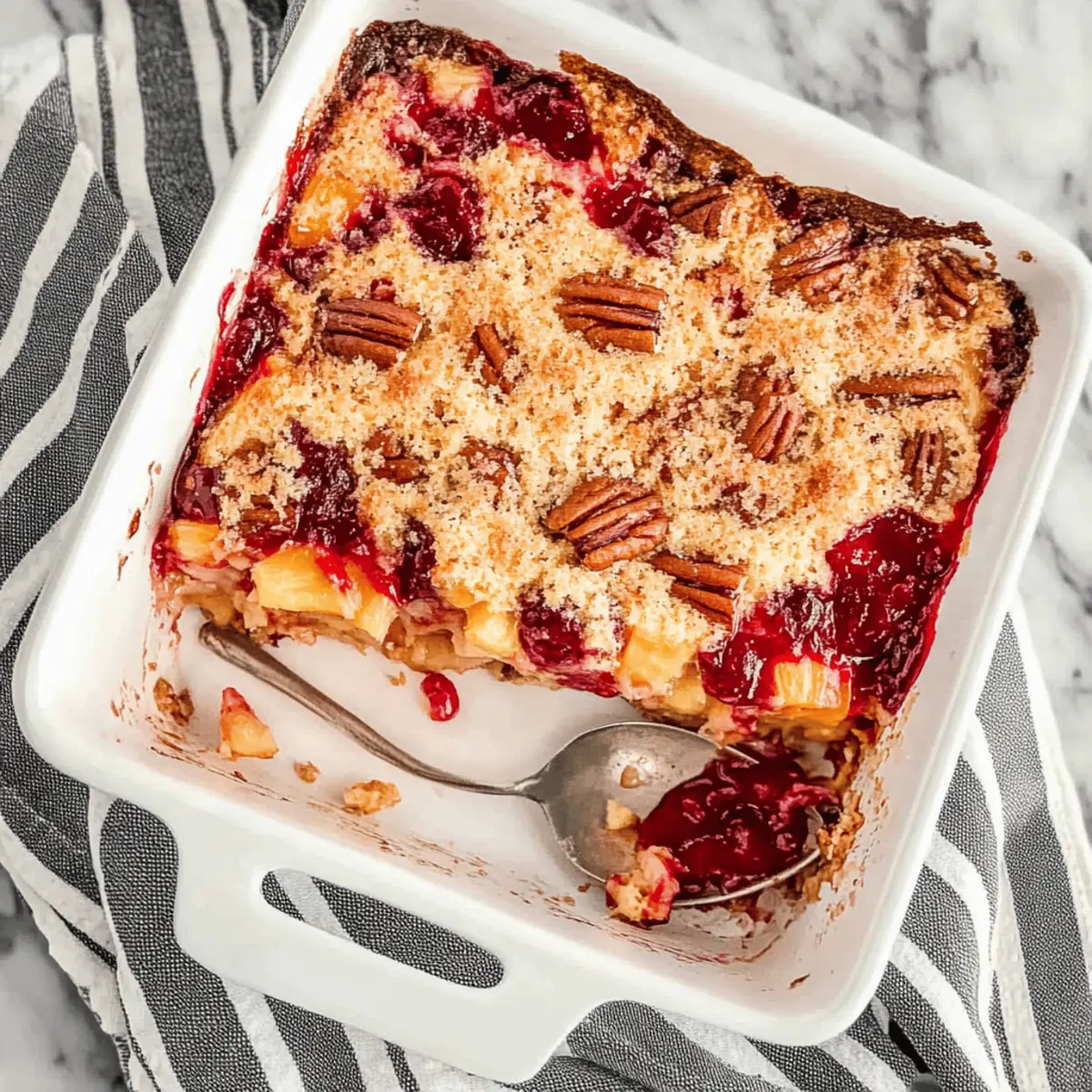 5-Ingredient Cherry Pineapple Dump Cake