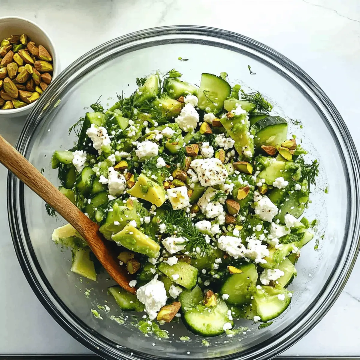 Quick and Crunchy Smashed Cucumber Salad with Feta Delight