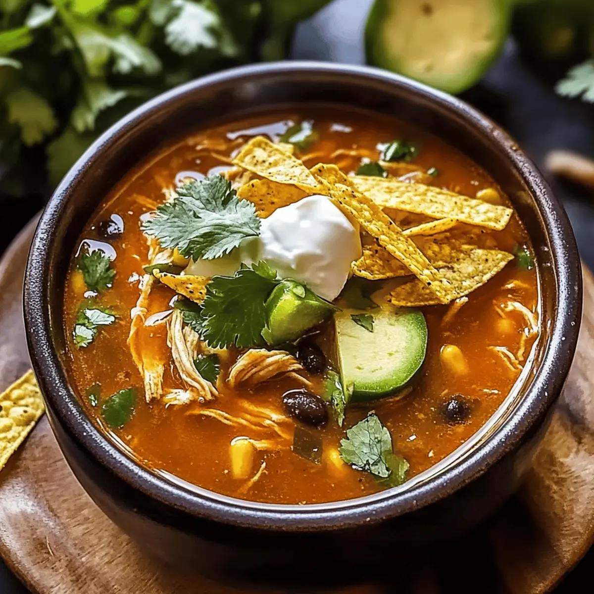 Creamy Poblano Chicken Tortilla Soup for Cozy Nights