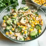 Street Corn Creamy Cucumber Salad