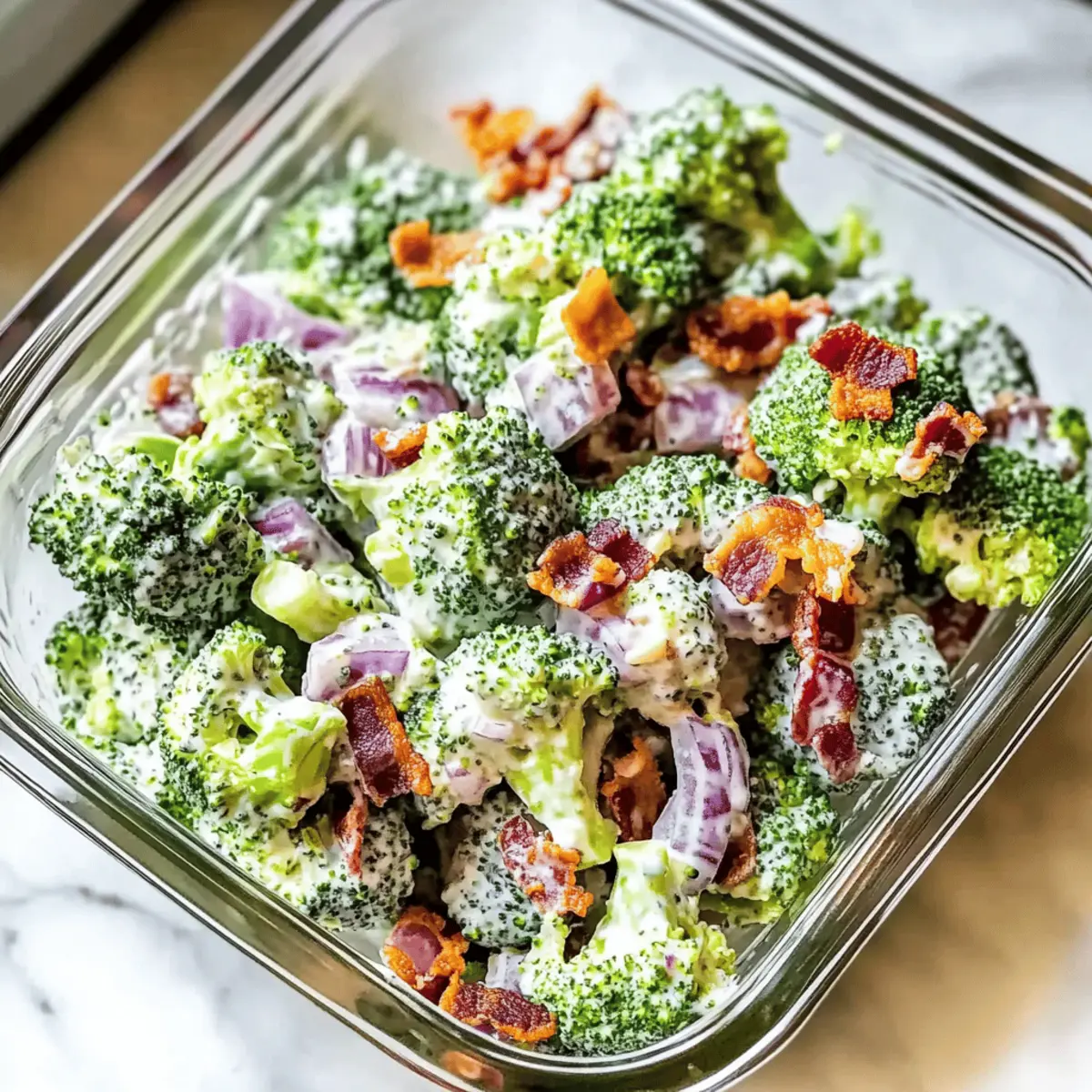 Fresh Broccoli Salad – Crunchy, Creamy, and Perfect for Meal Prep