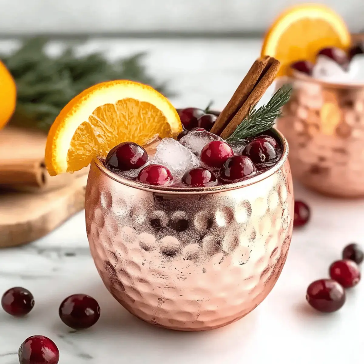 Refreshing Homemade Cranberry Moscow Mule Mocktail Delight