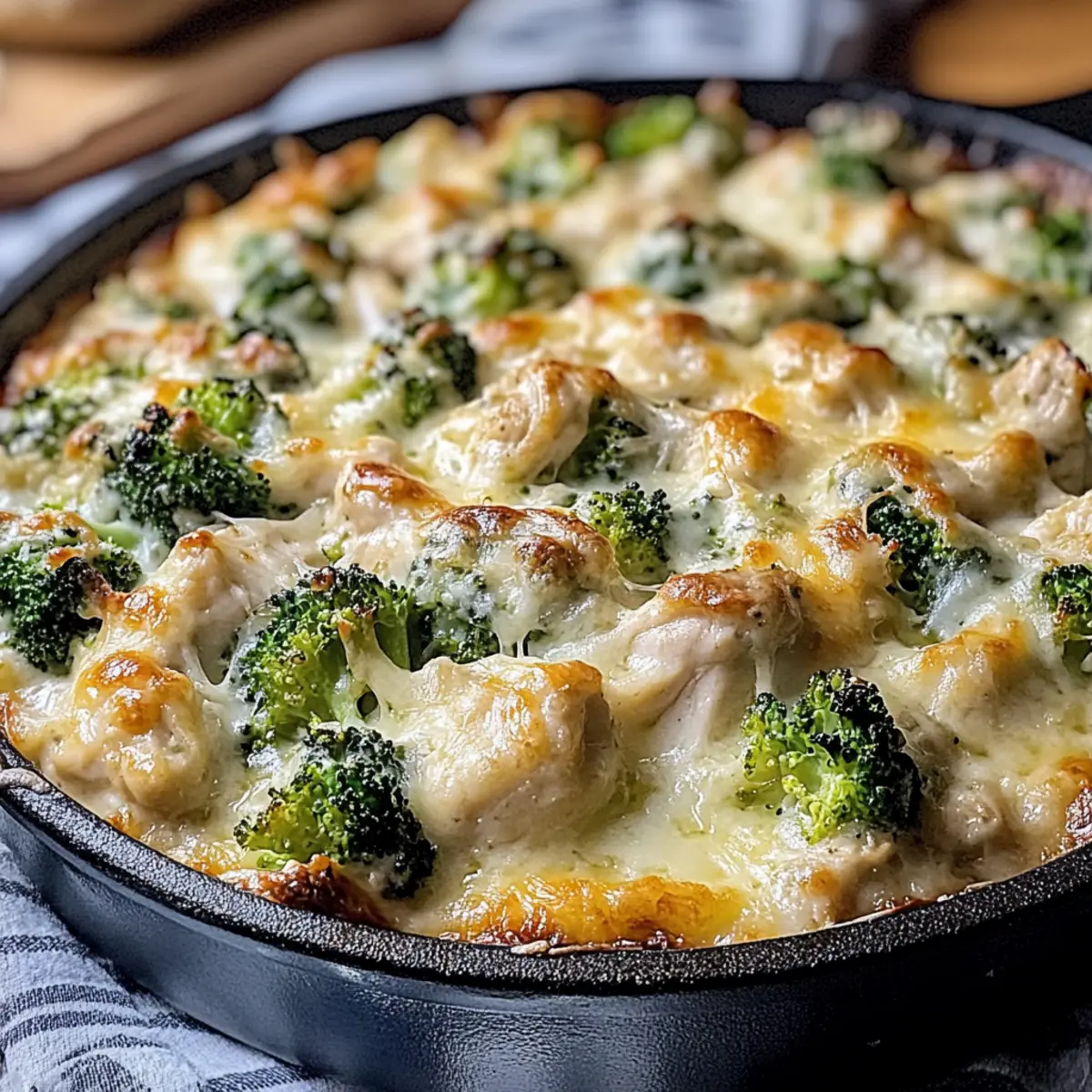 Creamy Keto Chicken Alfredo Broccoli Bake for Cozy Nights
