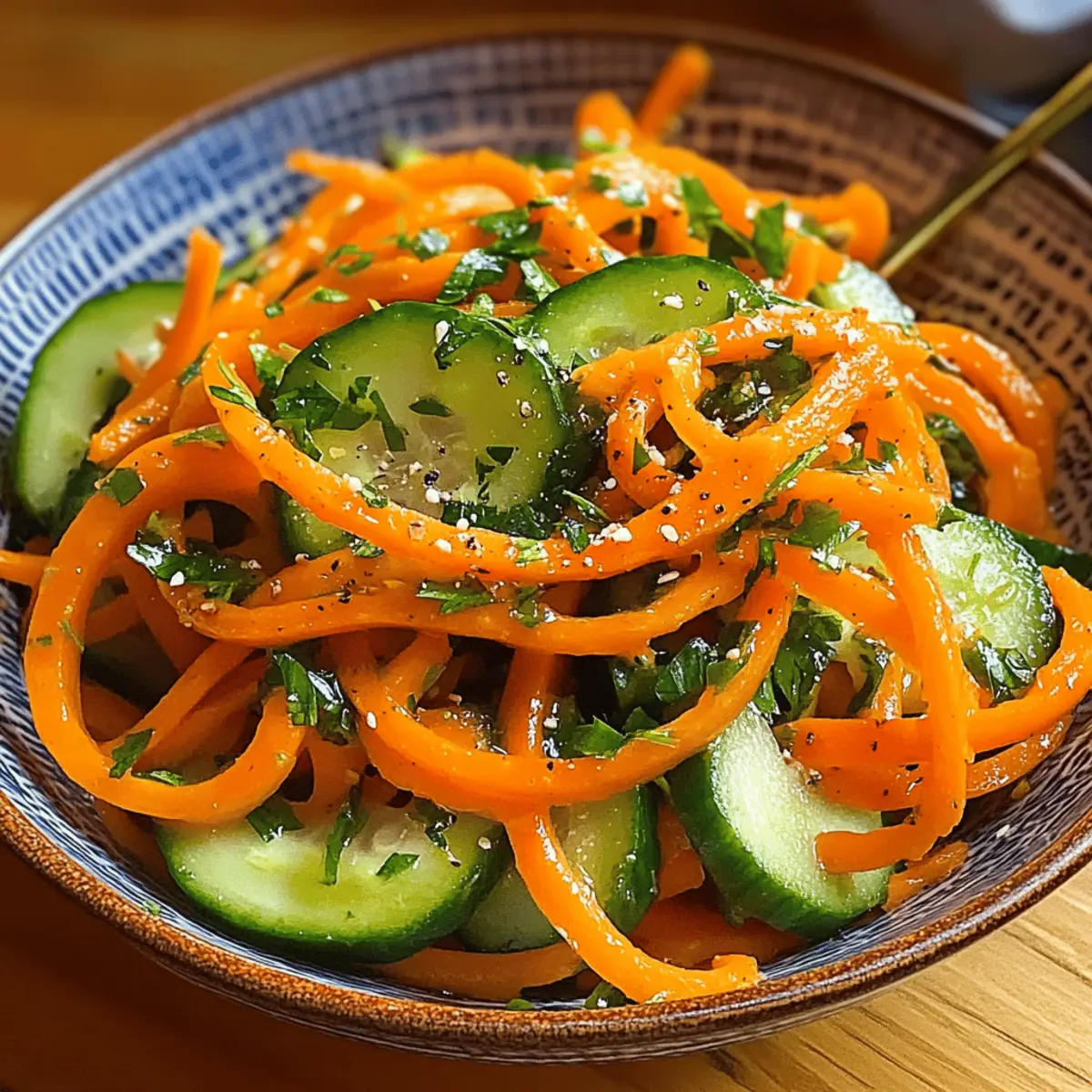 Crispy Cucumber Carrot Salad Perfect for a Healthy Snack
