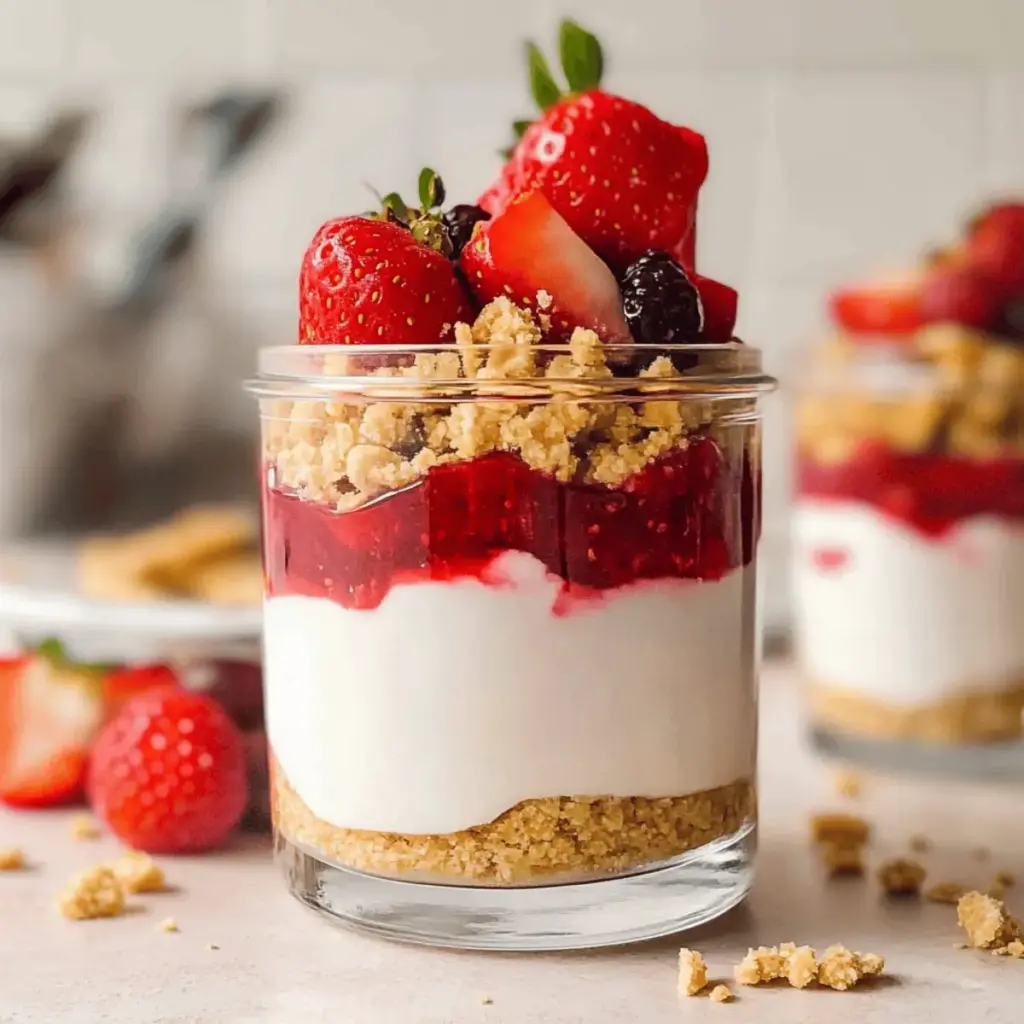 High Protein Cheesecake Jars